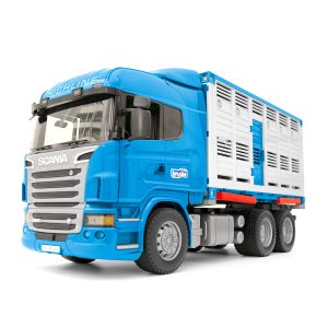 Bruder Фургон для перевозки Scania животных с коровой