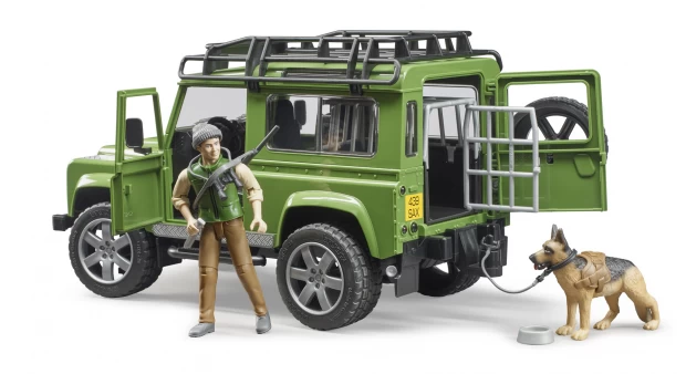 Bruder Внедорожник Land Rover Defender с фигуркой и собакой арт.  4001702025878 купить в интернет-магазине Брудер-Тойс.ру