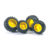 Аксессуары A: Шины для системы сдвоенных колёс с жёлтыми дисками 4шт.SUPER PRO Bruder