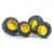 Аксессуары Bruder A: Шины для системы сдвоенных колёс с жёлтыми дисками 4шт.